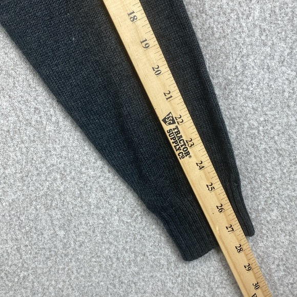 Theory cardigan M charcoal gray grandpacore casual comfy grunge Y2K - Picture 6 of 8